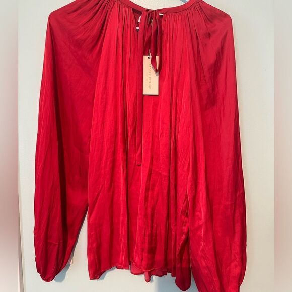 Ramy Brook XS oversized blouse red shirt - Picture 1 of 5